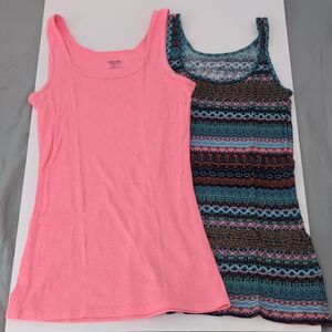 Mossimo Supply Co. Girls' Pink & Multi-Pattern Tank Top